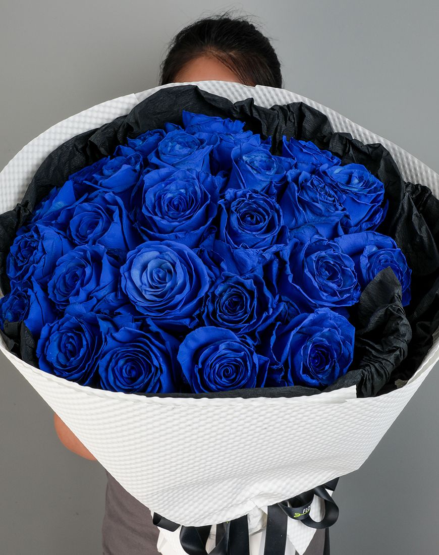 Rose Blue Bouquet - Image 9