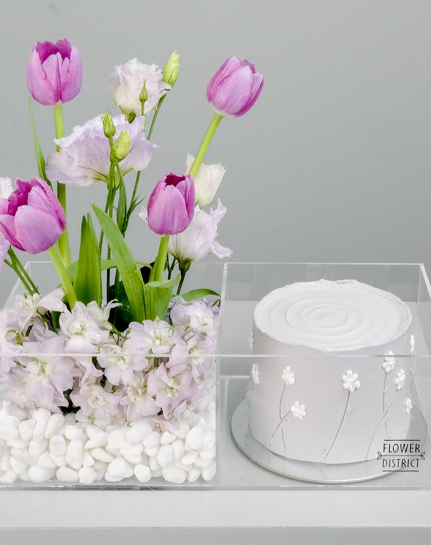 Tulip Purple Cake - Image 3