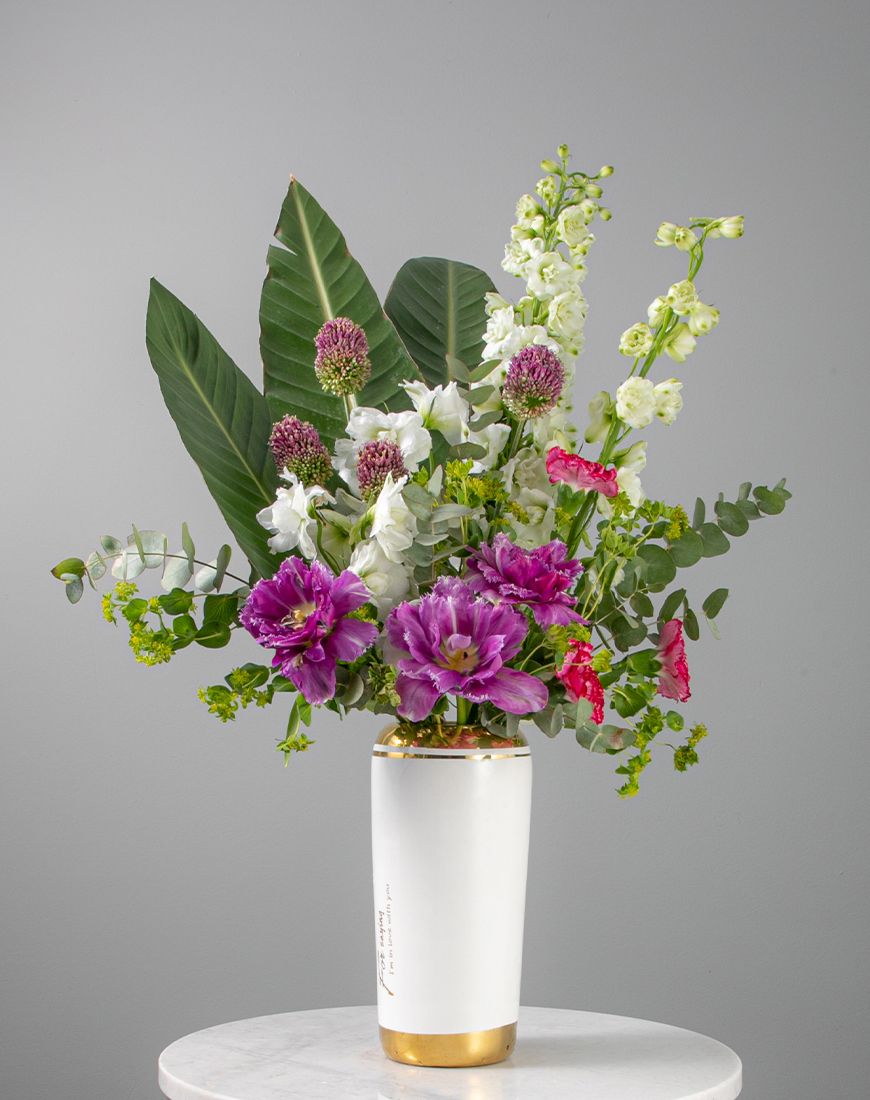 Tulip Purple Vase - Image 2