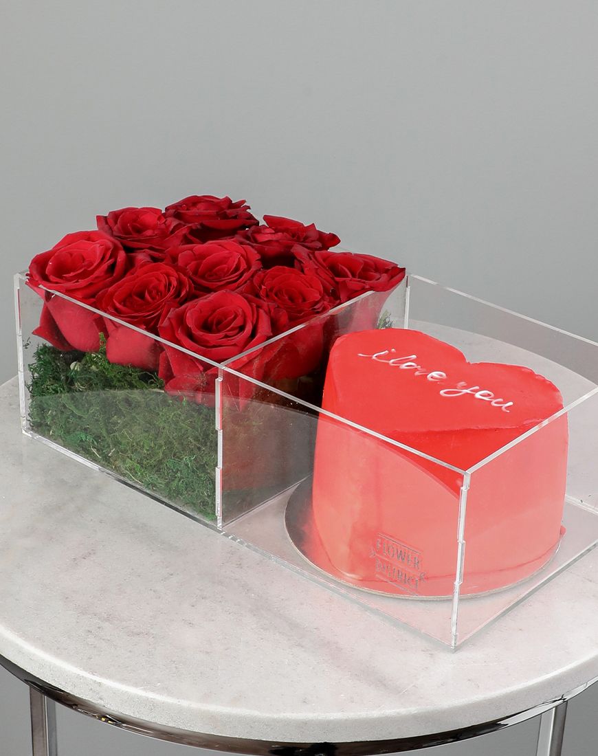 Red Rose And Cake - Image 2