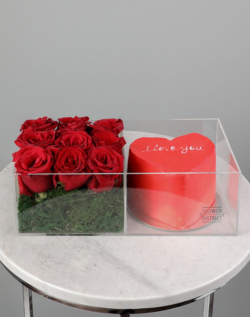 Red Rose And Cake - Image 3