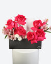 Fuchsia Bloom Leather Tray With Money Box - Image 2