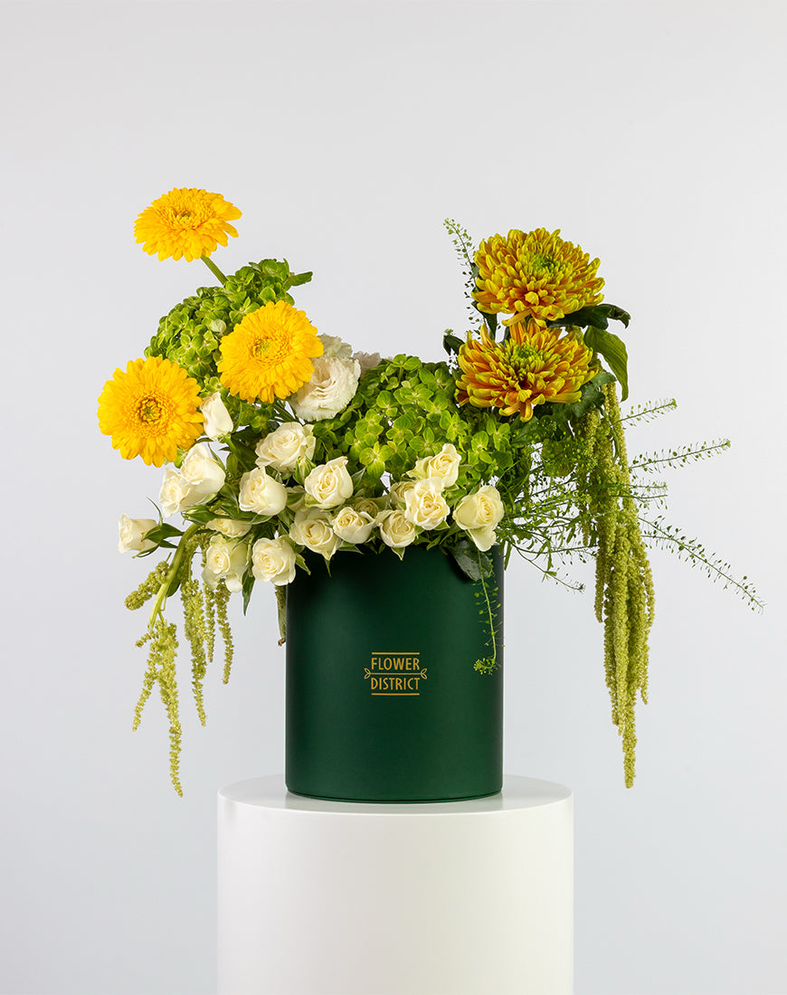 Golden Charm Medium Flower Box
