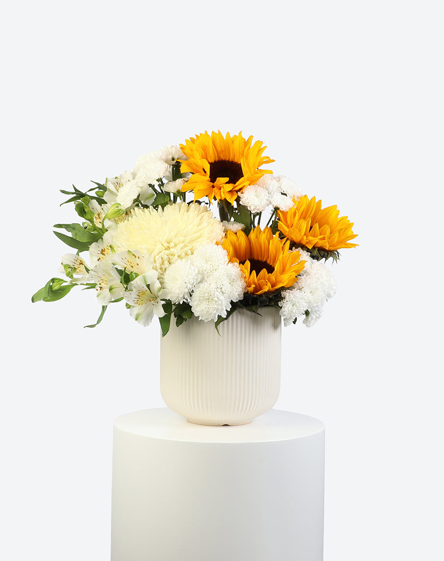 Golden Glow Flower Vase