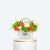 Green Hydrangea & Gerbera Basket