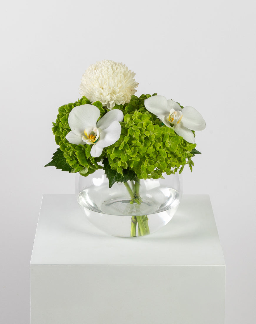 Green Serenity Floral Vase - Image 5