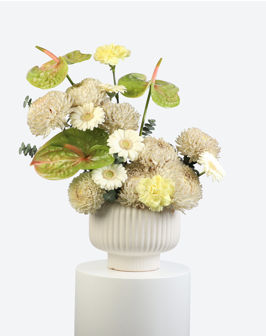 Ivory Charm Flower Vase