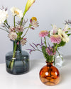 Mixed Bloom Glass Bottle Flower Set - Image 2