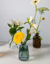 Mixed Bloom Glass Bottle Flower Set - Image 3