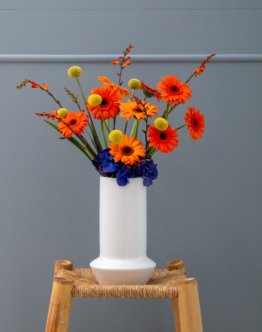 Mixed Gerbra Vase