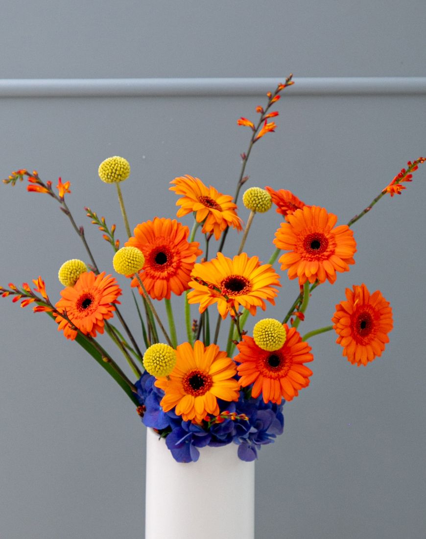 Mixed Gerbra Vase - Image 2