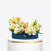 Peach Bloom Leather Tray Arrangement