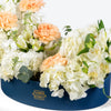 Peach Bloom Leather Tray Arrangement