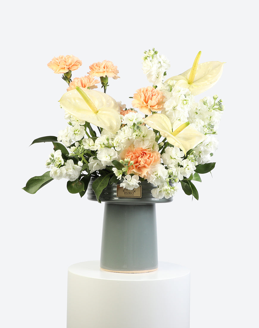 Peach Delight Flower Vase
