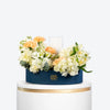 Peach Luxe Leather Tray Arrangement With Money Box