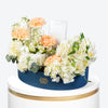 Peach Luxe Leather Tray Arrangement With Money Box
