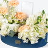 Peach Luxe Leather Tray Arrangement With Money Box