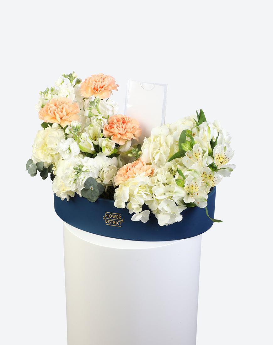 Peach Luxe Leather Tray Arrangement With Money Box - Image 5