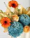 Peach Rose & Gerbera Small Bag Arrangement - Image 3