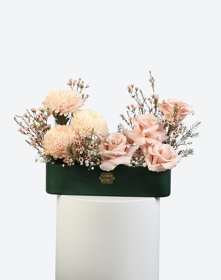 Peach Whisper Leather Tray
