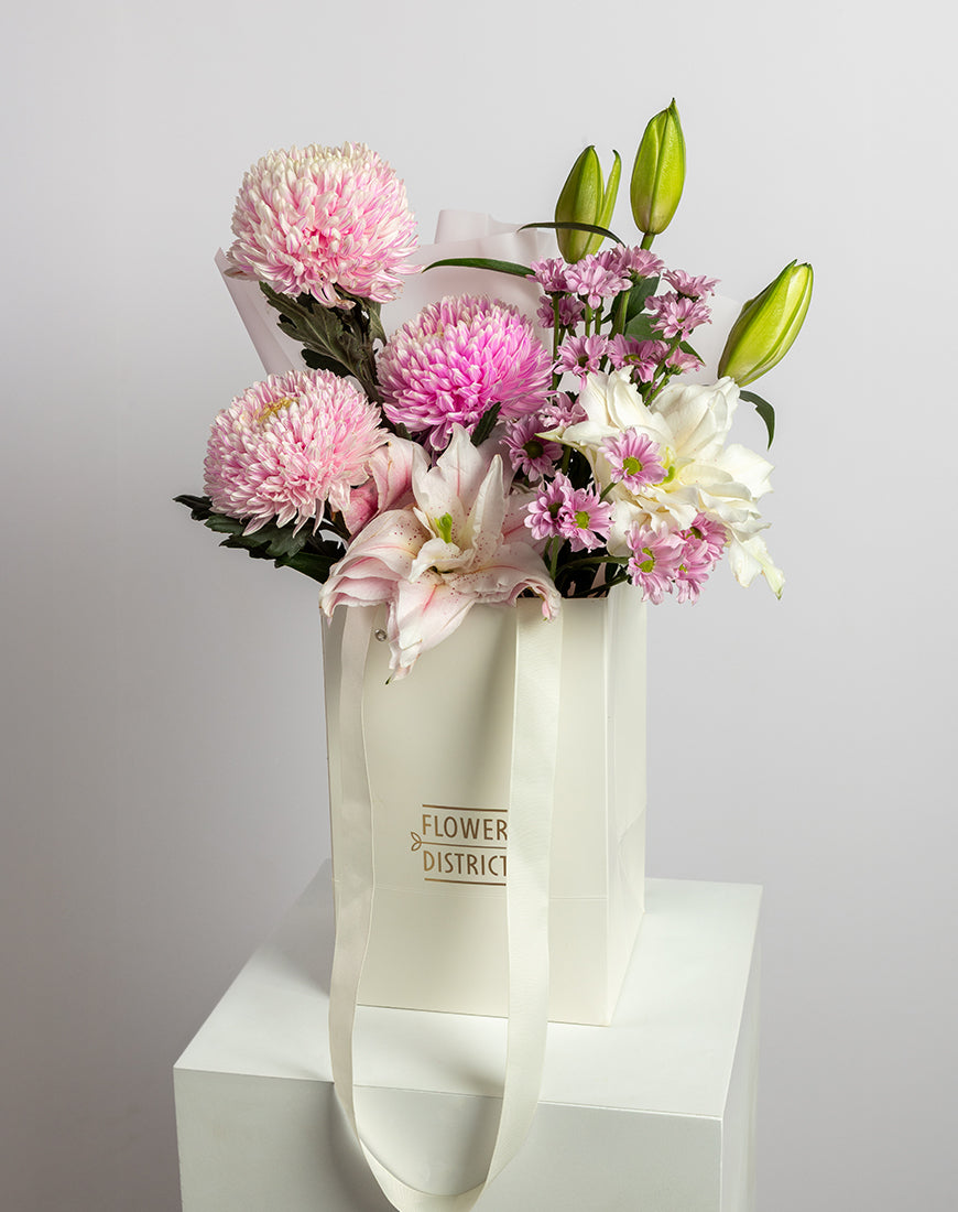 Peony & Lily Bloom Arrangement - Image 2