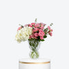 Pink And White Bloom Vase