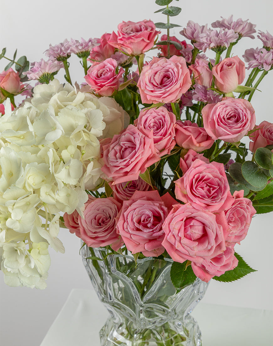 Pink And White Bloom Vase - Image 3