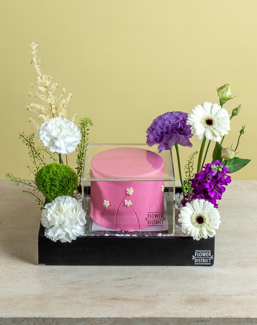 Pink Cake & Gerbera Charm Box - Image 4