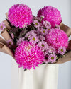 Pink Chrysanthemum Small Bag Arrangement - Image 4