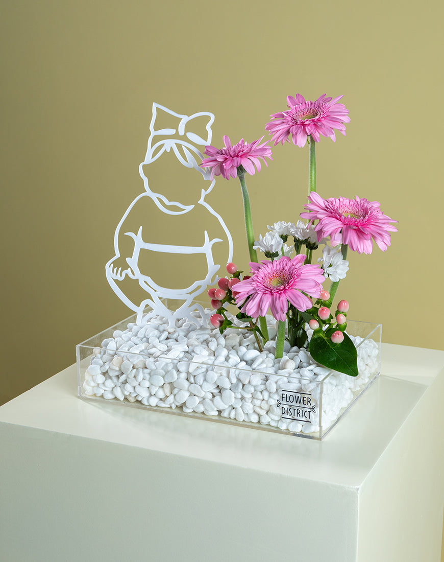 Pink Delight Baby Girl Tray - Image 2