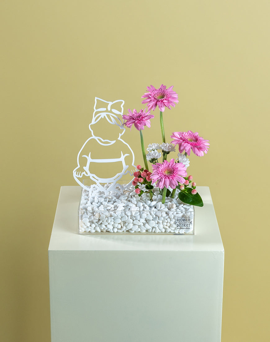Pink Delight Baby Girl Tray - Image 4