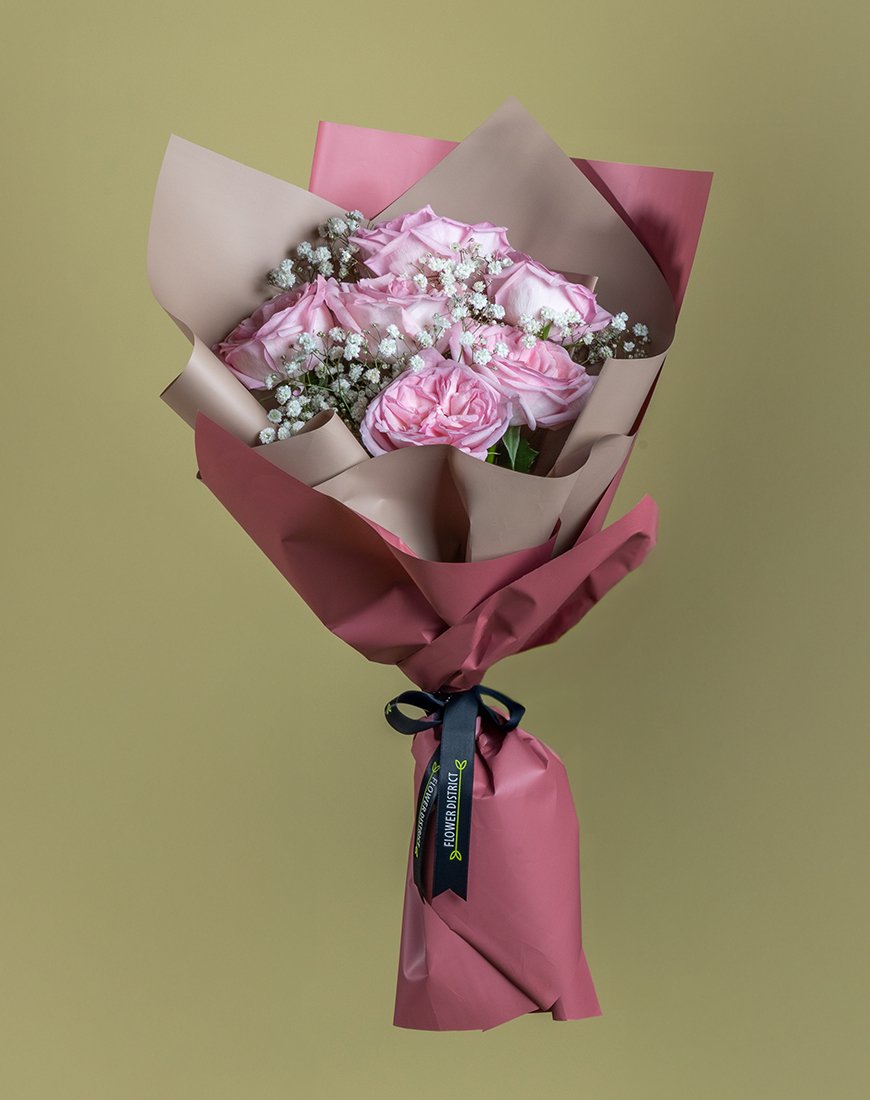 Pink Ohara And Gypso Bouquet