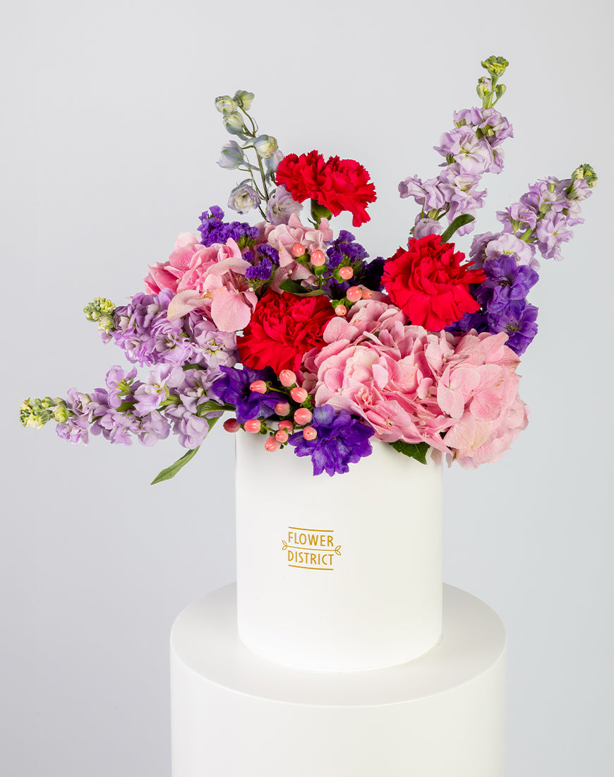 Pink & Purple Harmony Medium Box Arrangement - Image 2
