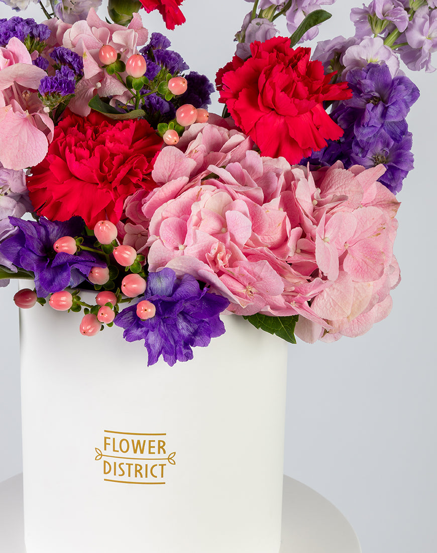 Pink & Purple Harmony Medium Box Arrangement - Image 3