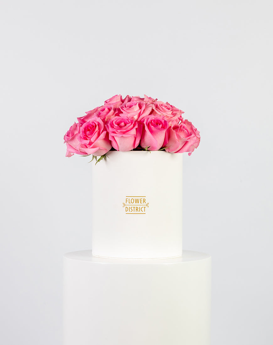 Pink Roses Medium Box Arrangement