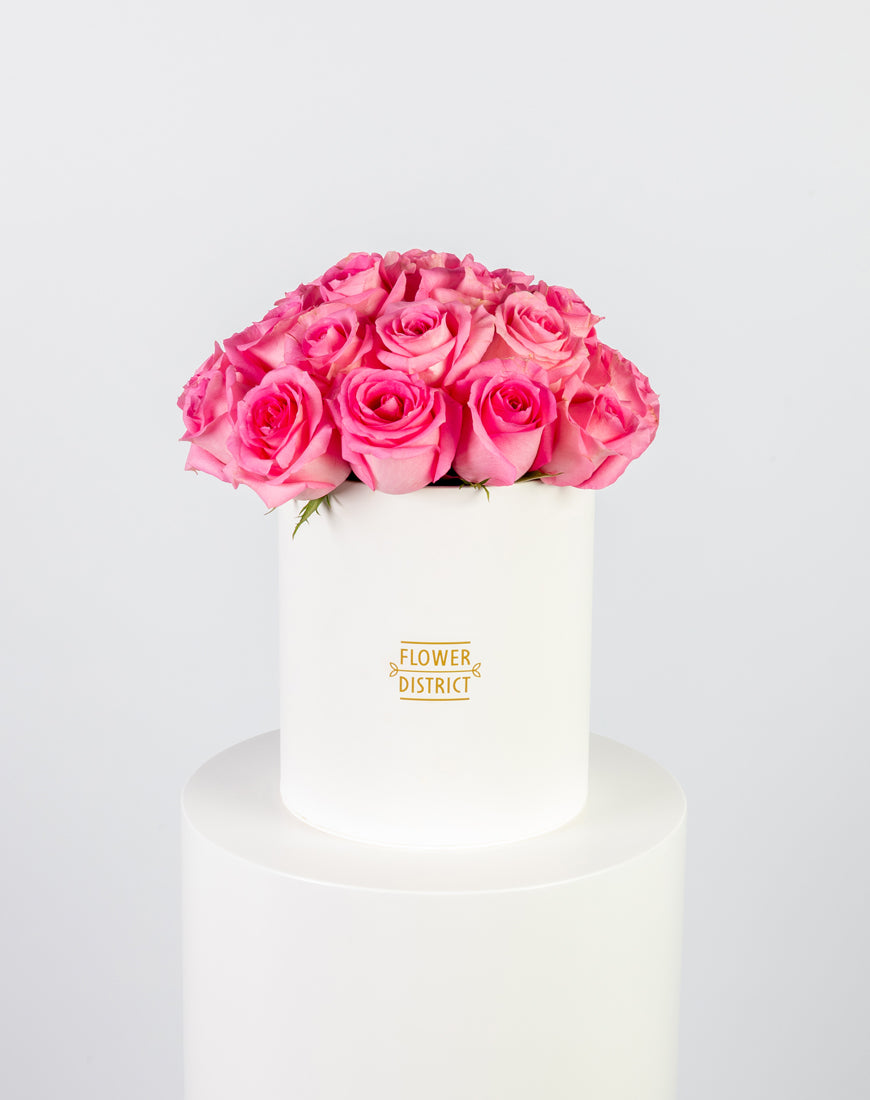 Pink Roses Medium Box Arrangement - Image 3