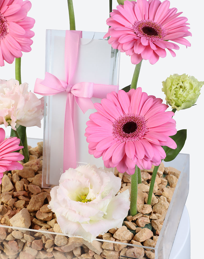 Pink Whisper Small Acrylic Tray With Money Box - Image 4