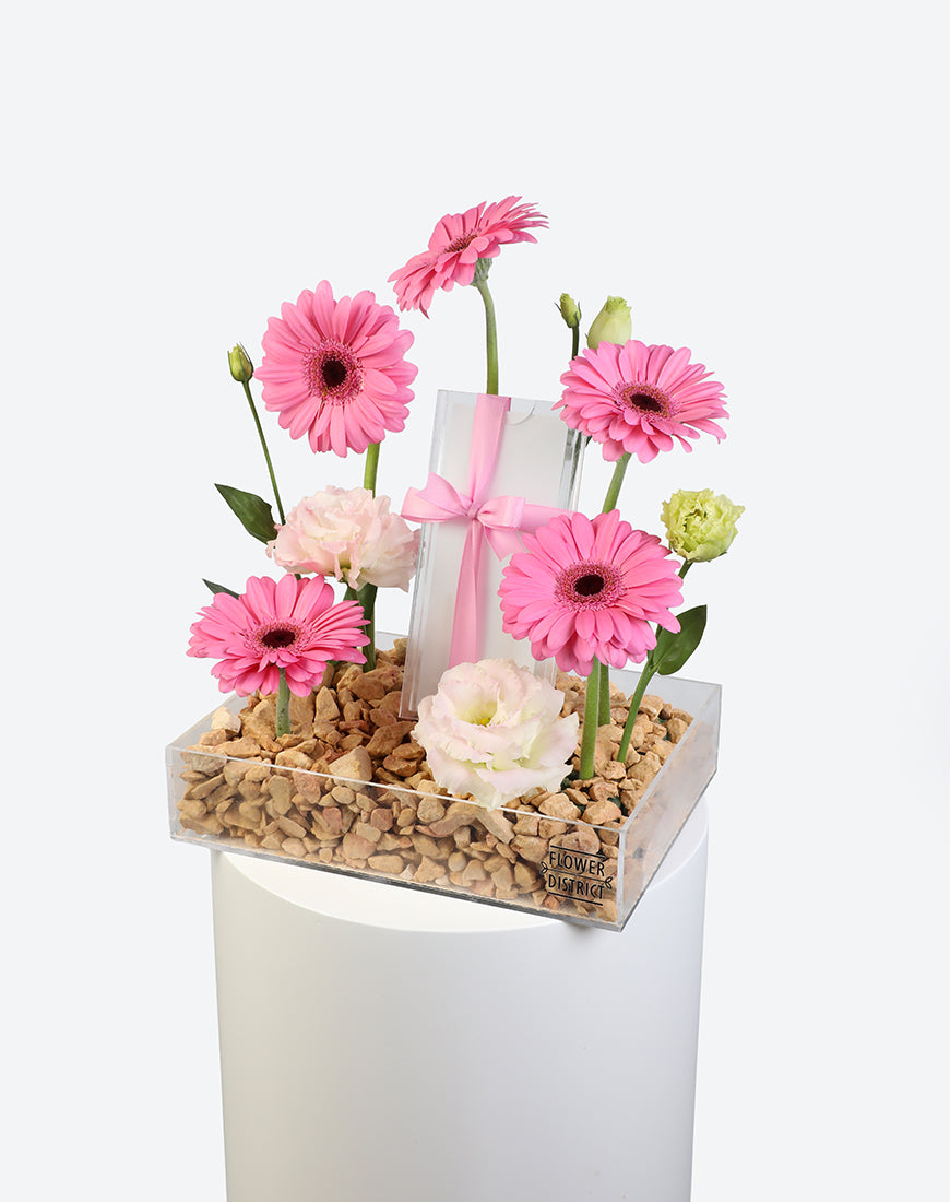 Pink Whisper Small Acrylic Tray With Money Box - Image 5