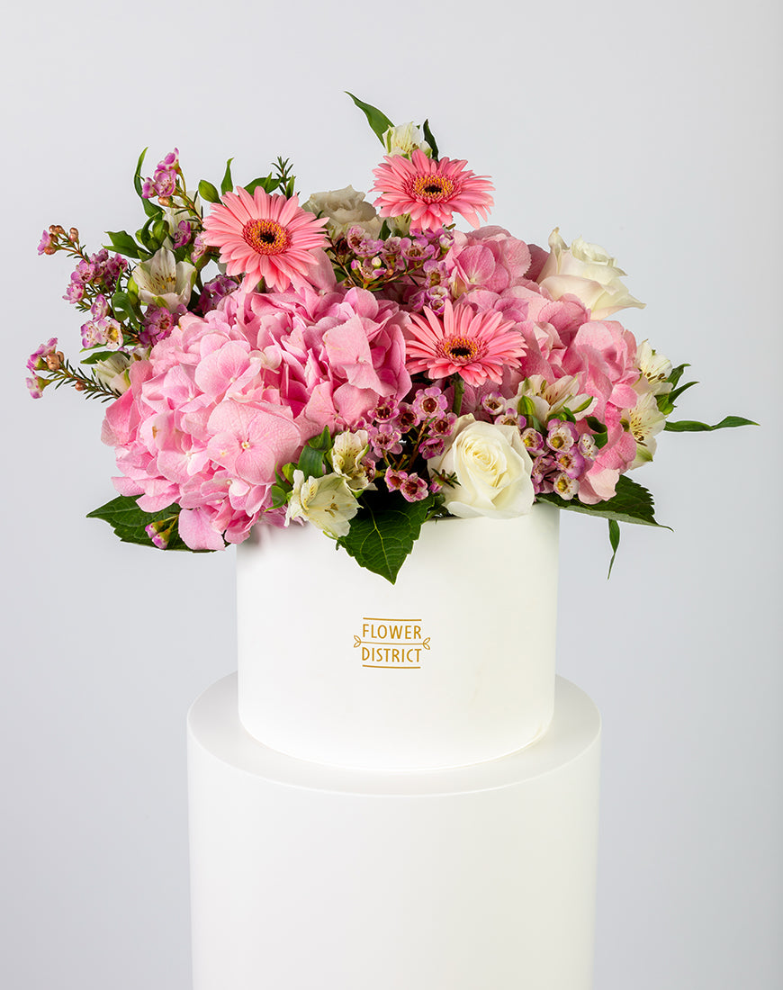 Pink & White Grandeur Large Box Arrangement - Image 5