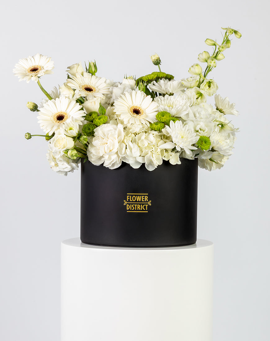 Pure Elegance White & Cream Large Box Arrangement