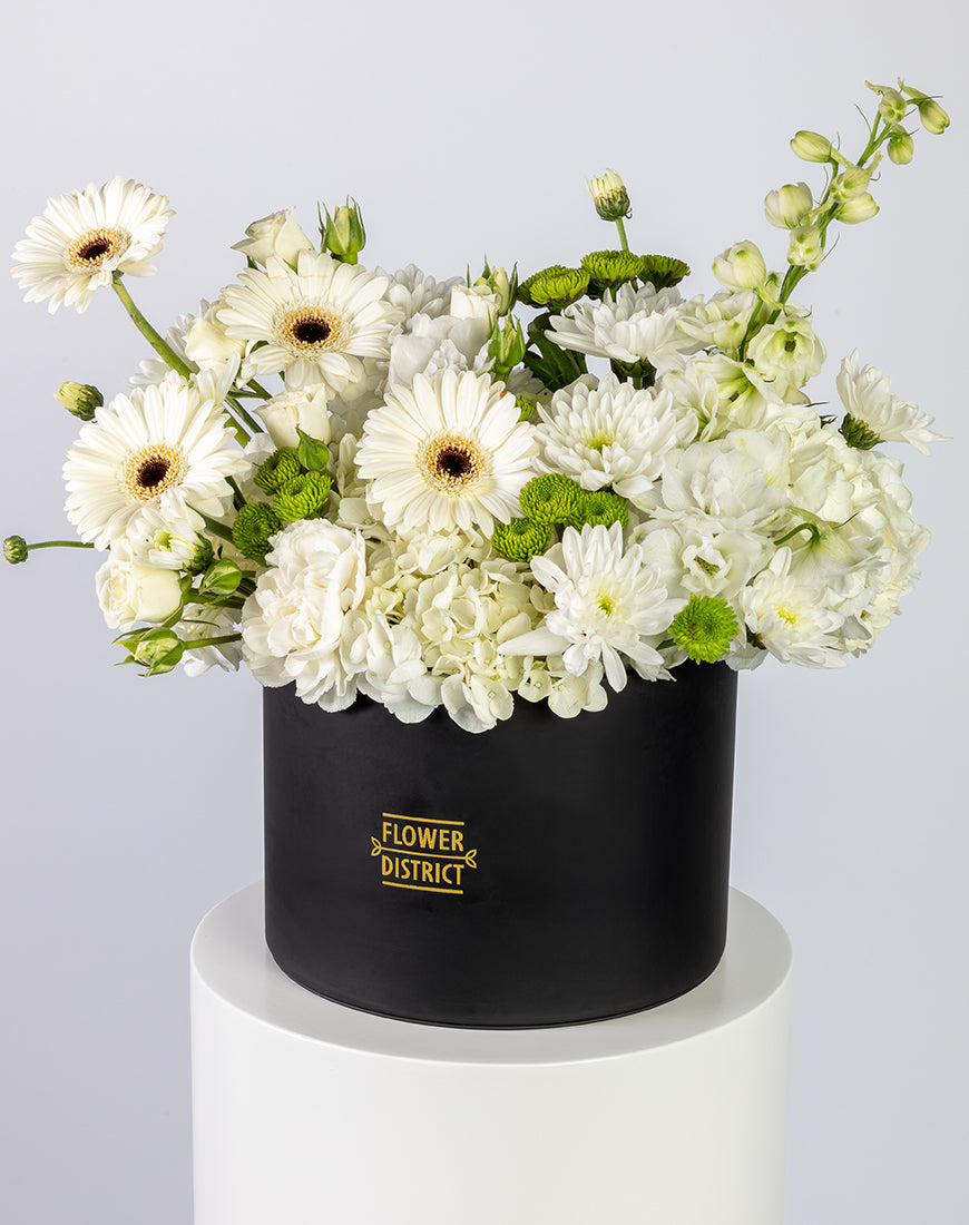 Pure Elegance White & Cream Large Box Arrangement - Image 2