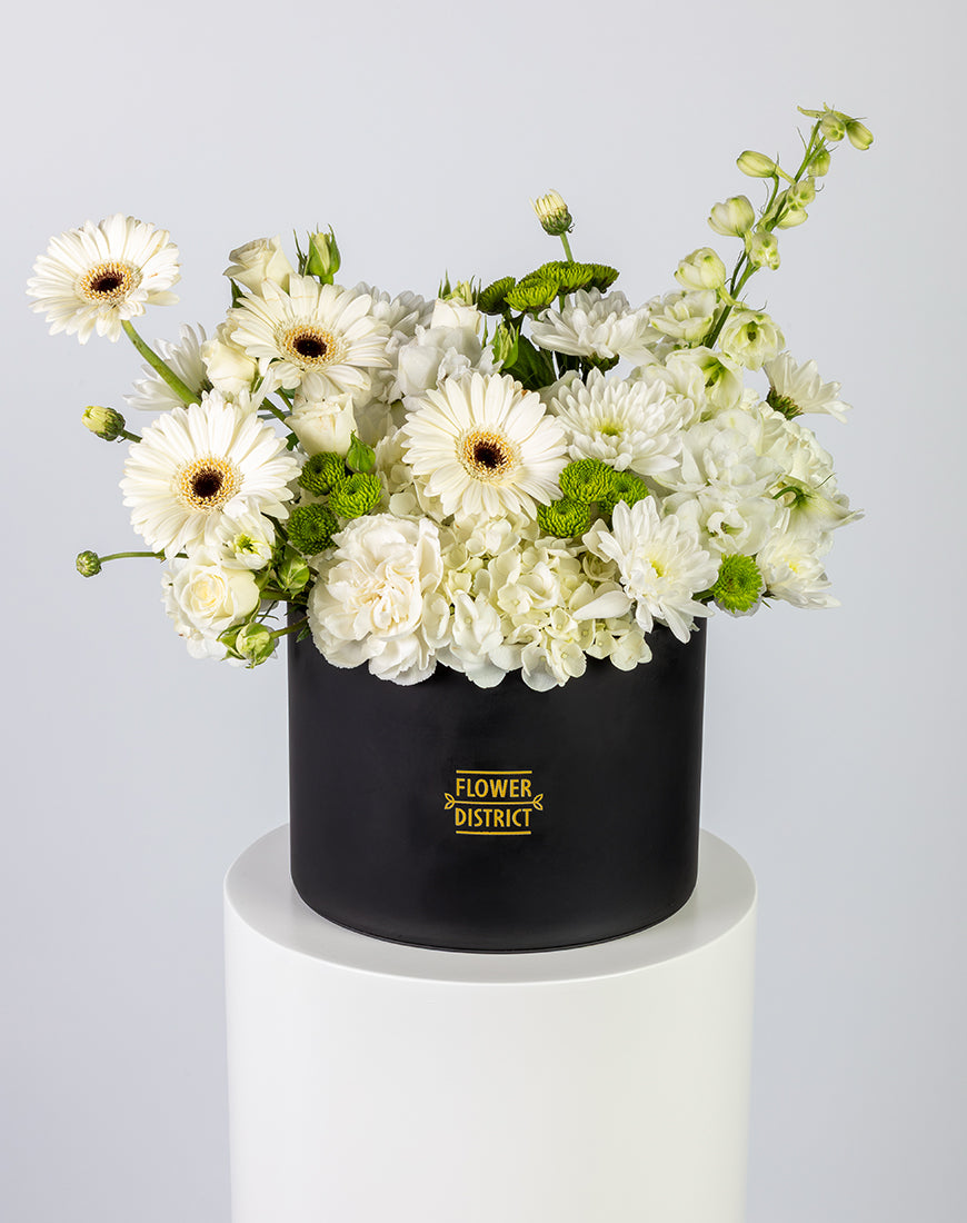 Pure Elegance White & Cream Large Box Arrangement - Image 5