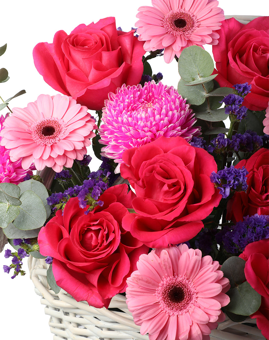 Radiant Bloom Medium Flower Basket - Image 3