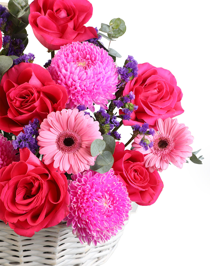 Radiant Bloom Medium Flower Basket - Image 4