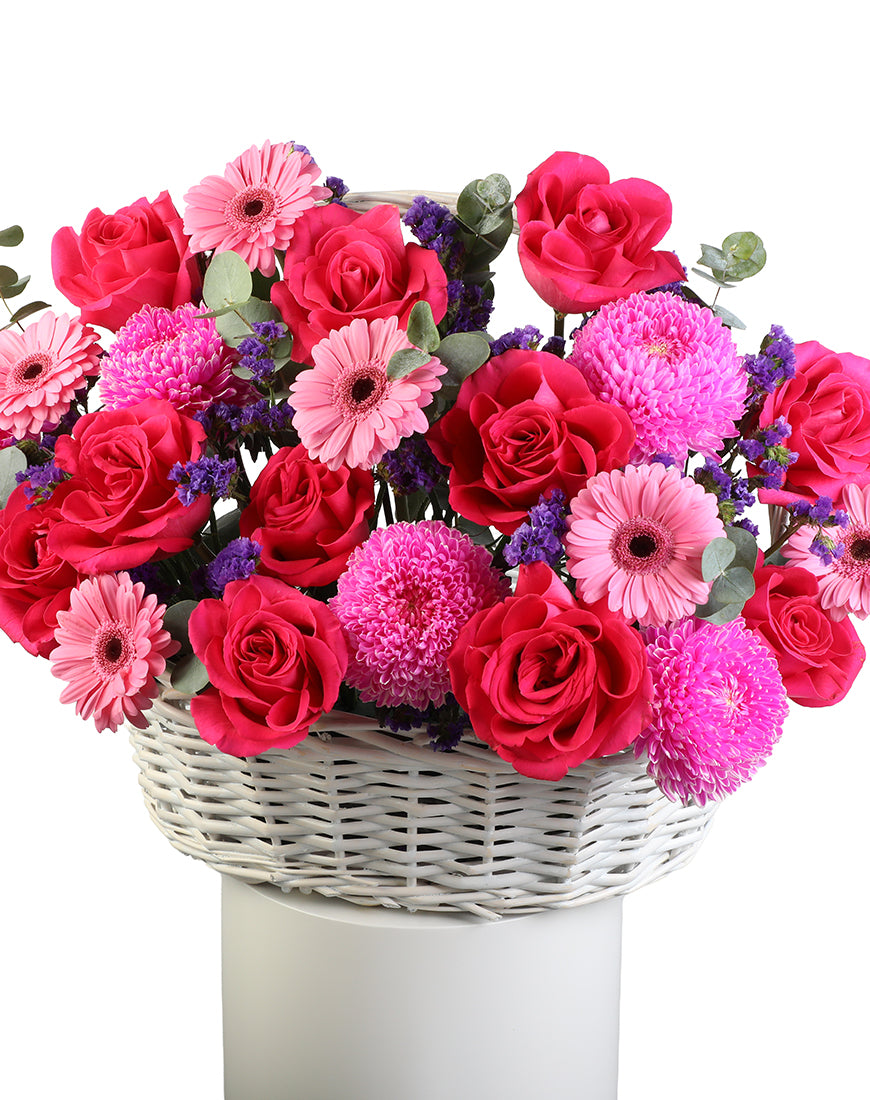 Radiant Bloom Medium Flower Basket - Image 5