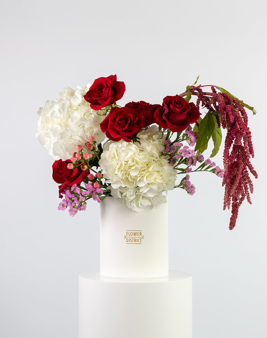 Red Elegance Medium Flower Box