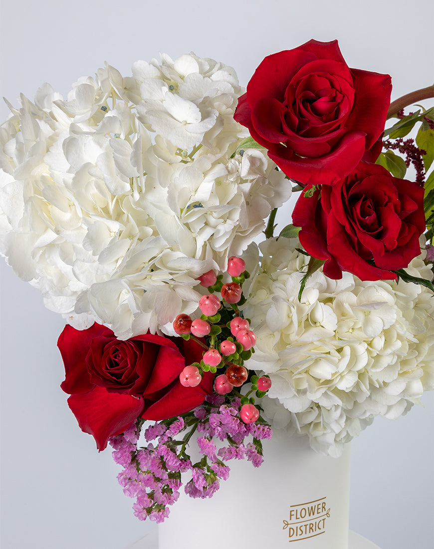 Red Elegance Medium Flower Box - Image 2