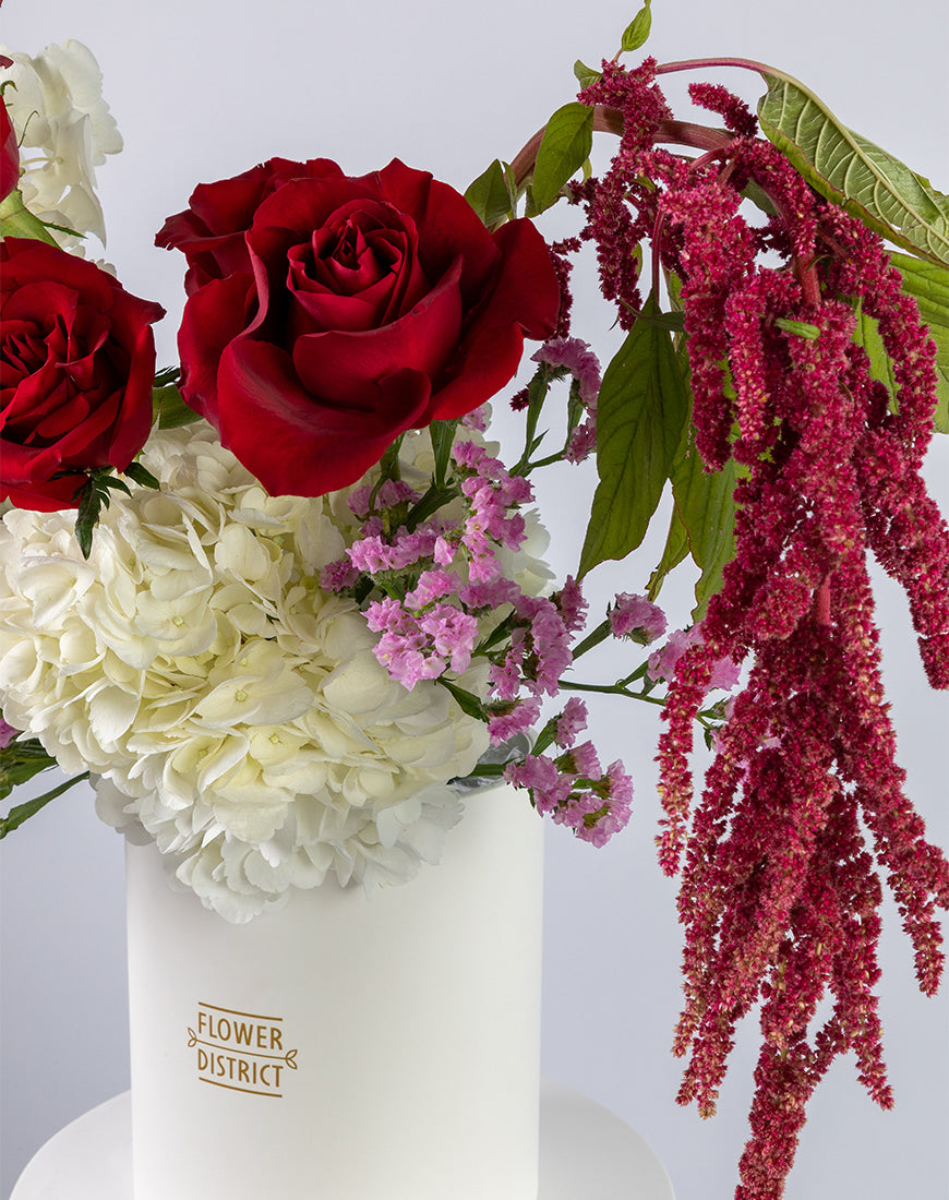 Red Elegance Medium Flower Box - Image 3