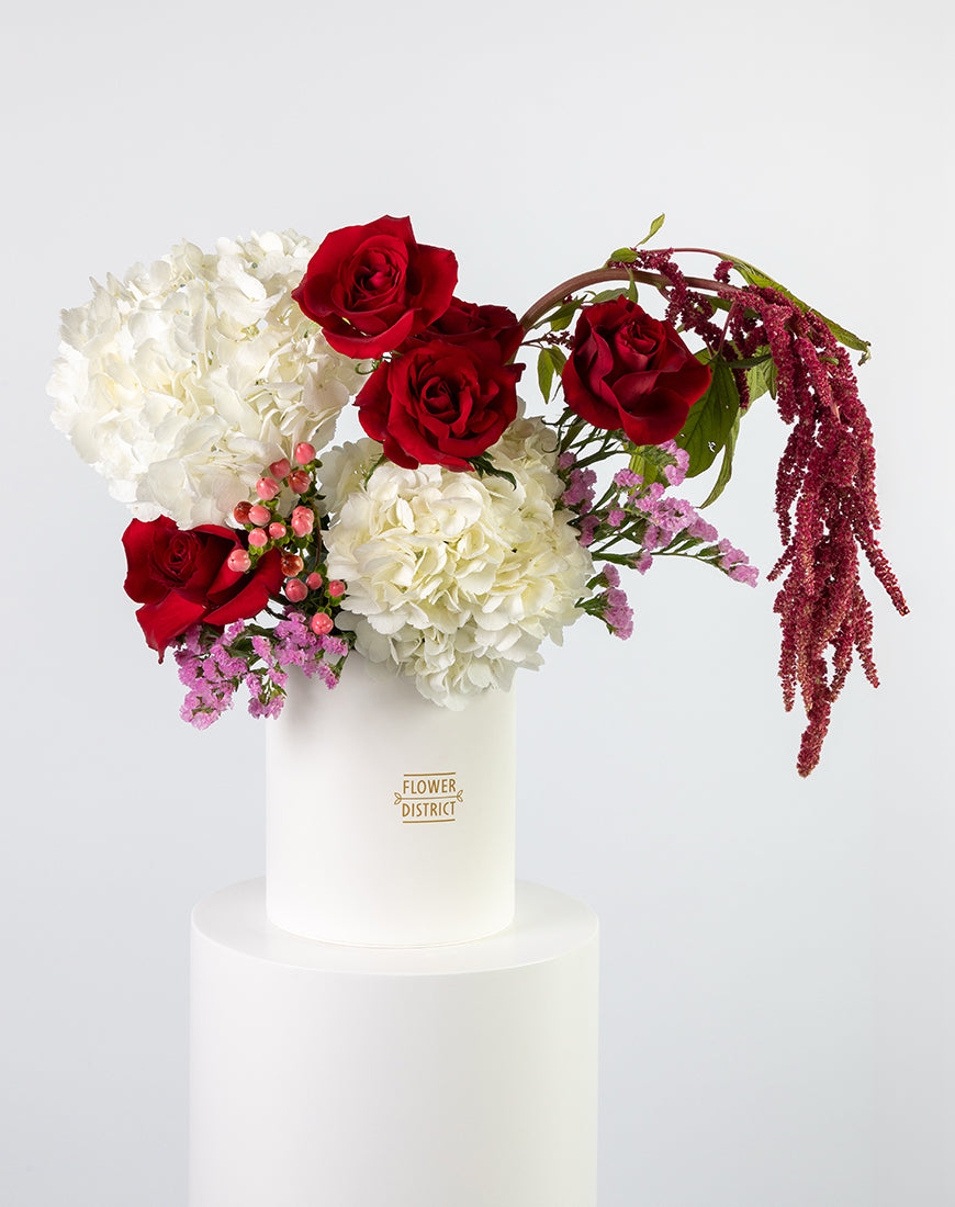 Red Elegance Medium Flower Box - Image 4