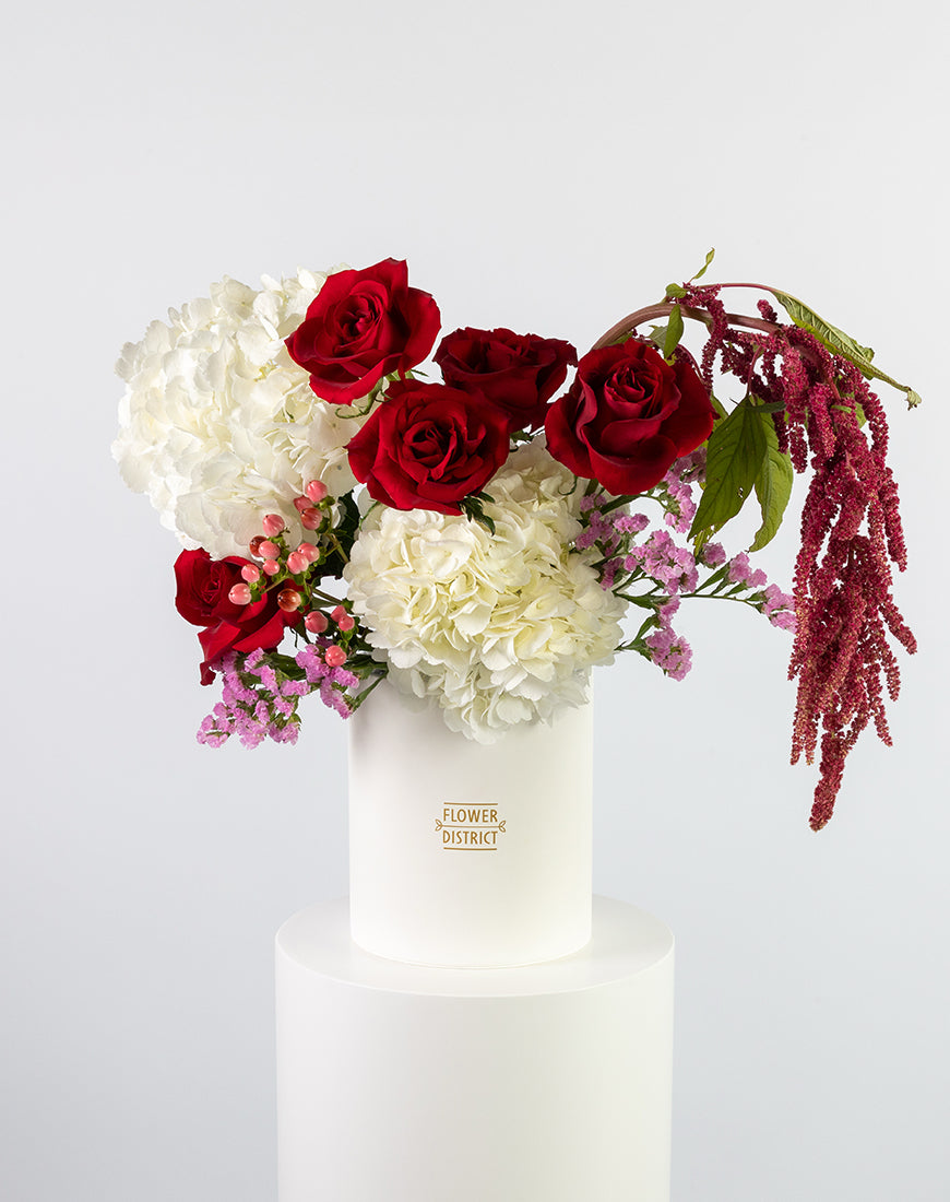 Red Elegance Medium Flower Box - Image 5